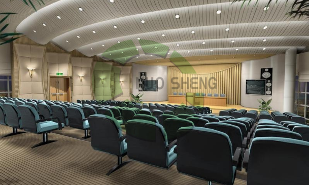 佛山新城會(huì)議室工程_木制吸音板