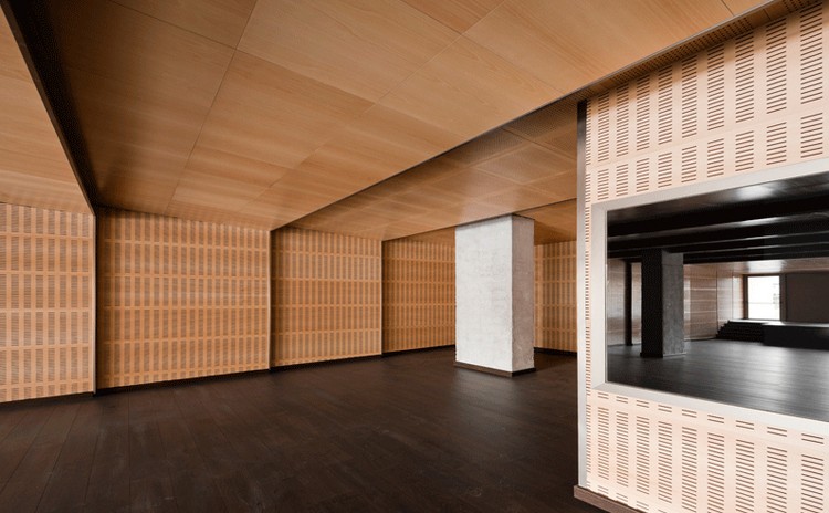 江蘇徐州接待室穿孔藝術吸音板聲學工程-0